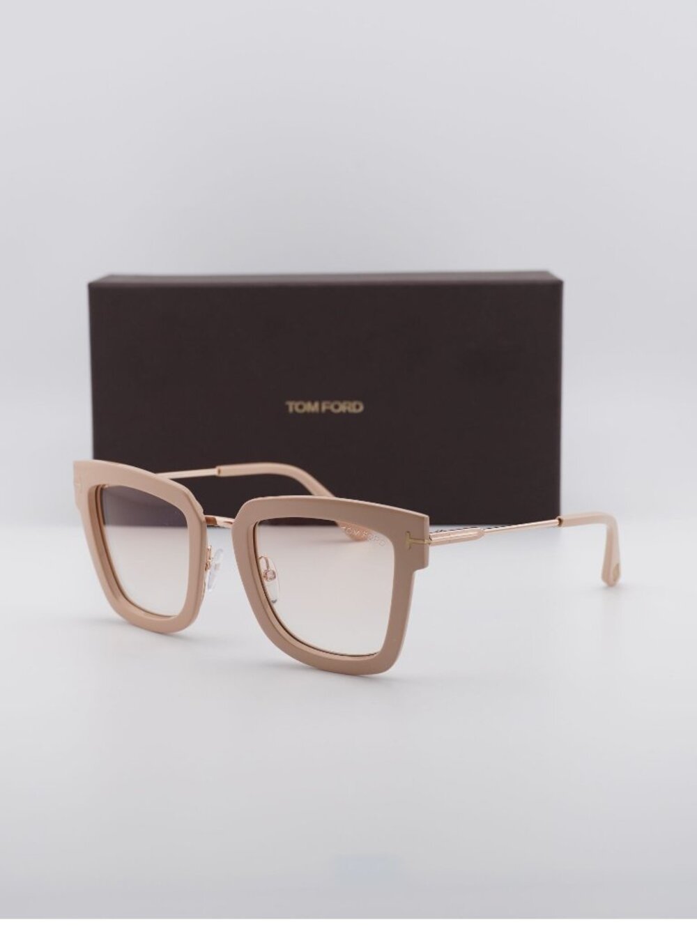 Tom Ford Lara-02 FT0573 74F Square Sunglasses - Brown / Pink